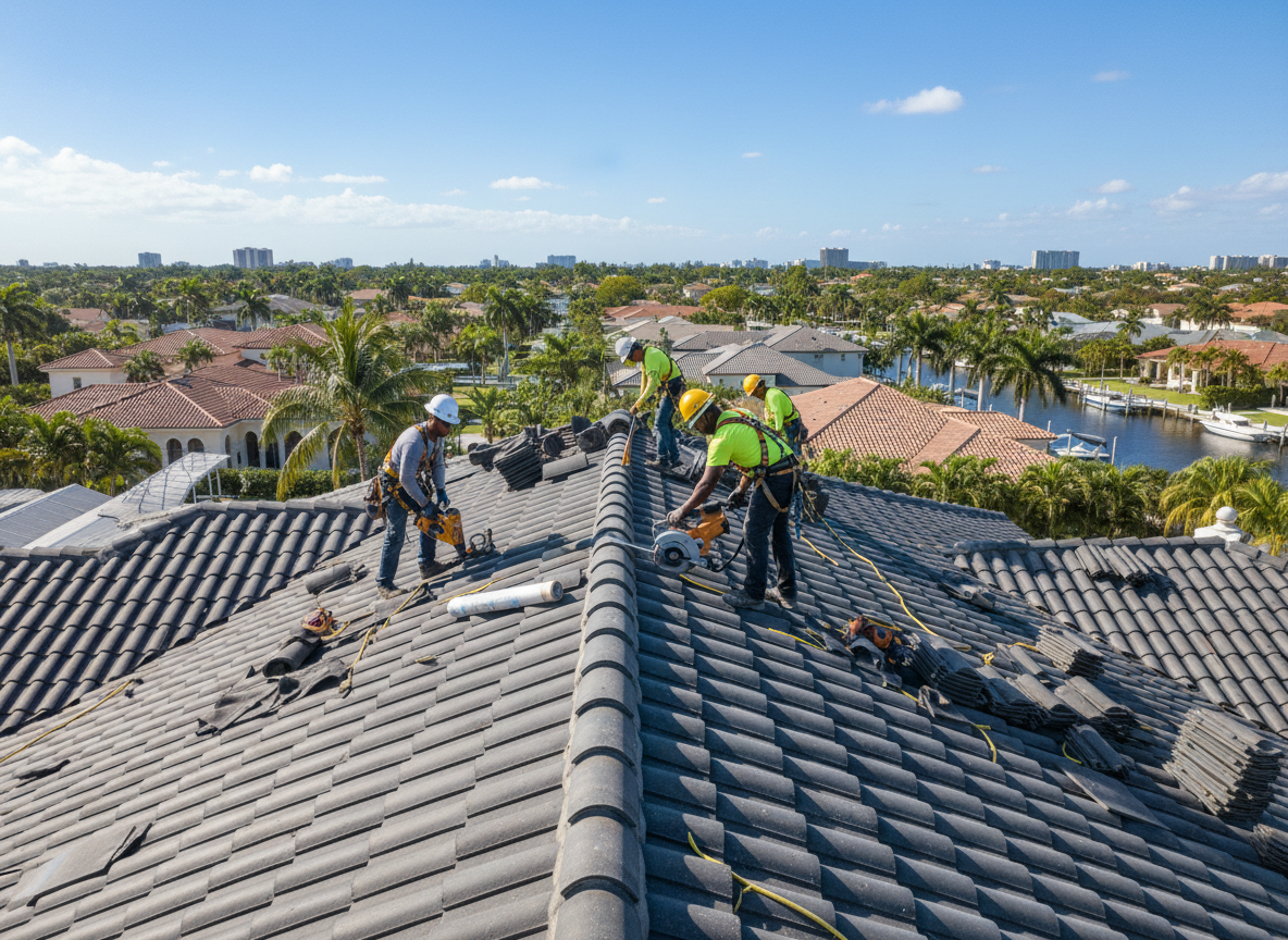 Storm Damage Roof Repair in Fort Lauderdale, FL
